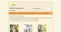 Desktop Screenshot of leder-waren.ch